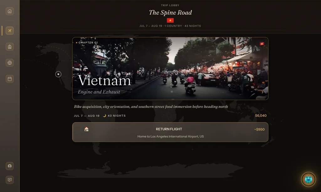 Vietnam Trip Lobby — Spine Road